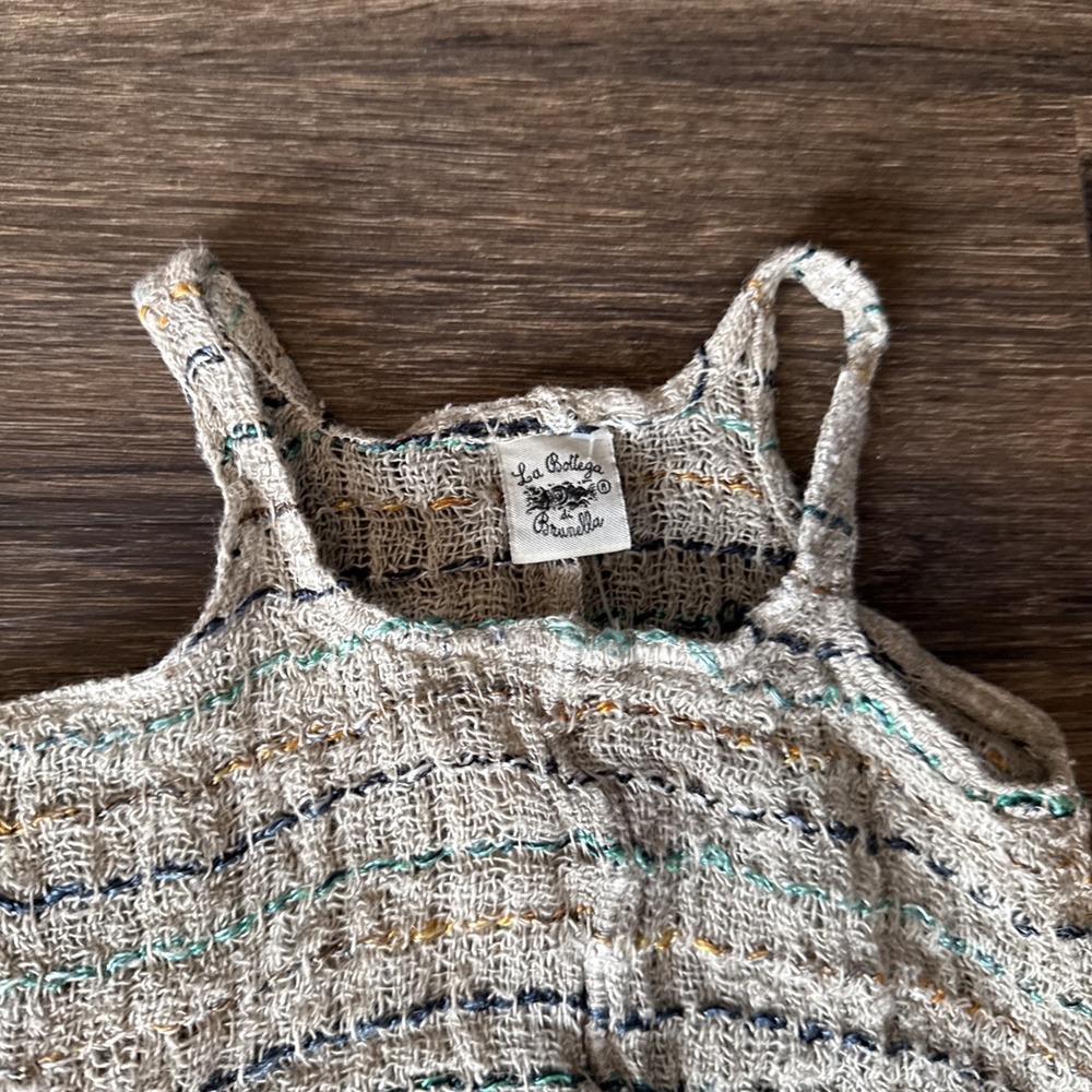 La Bottega Di Brunella Linen Swing Top Toddler Baby Girls Size 2 Italy Luxe NWT - Picture 5 of 12